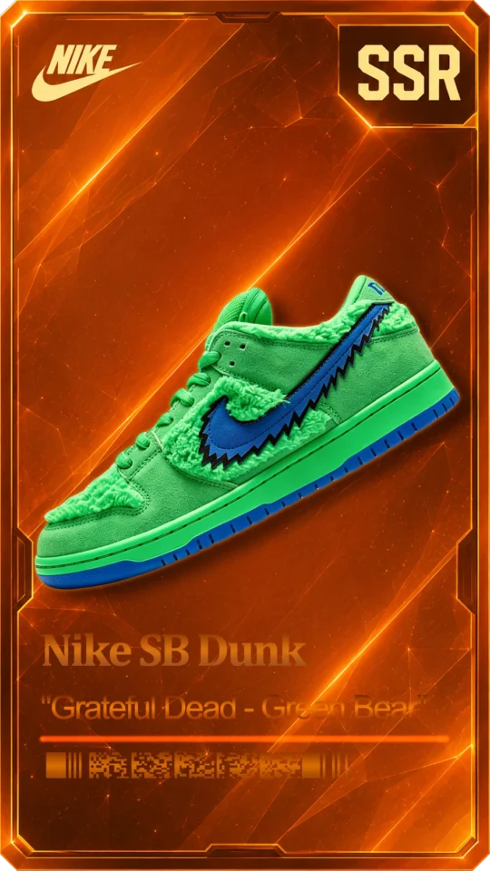 SB Dunk Low -“Grateful Dead – Green Bear”