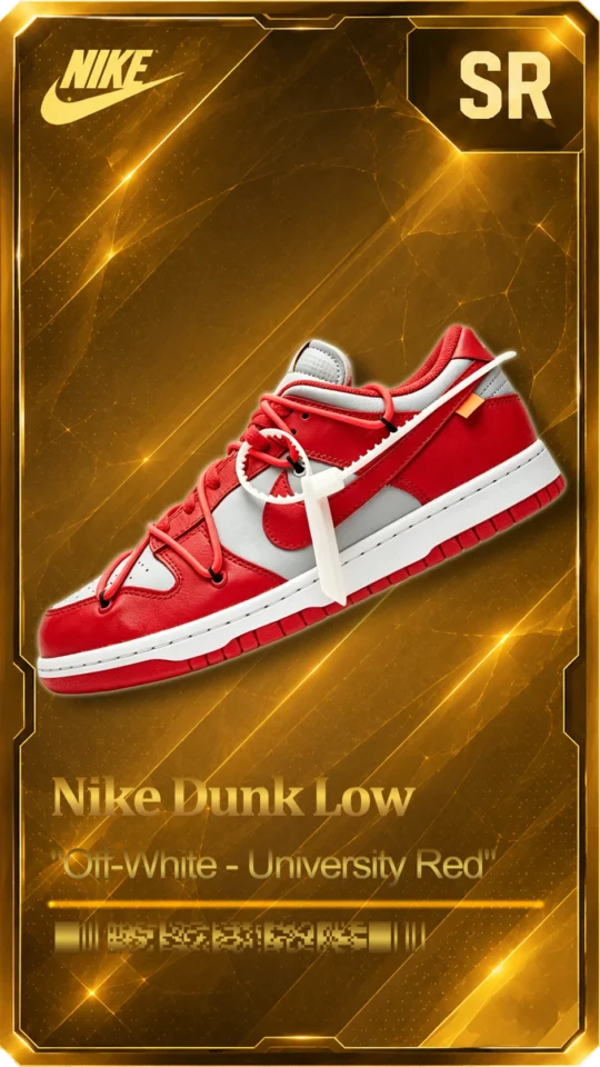 Dunk Low -“Off-White – University Red”