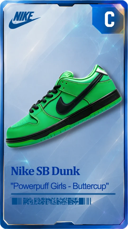 SB Dunk Low -“Powerpuff Girls – Buttercup”